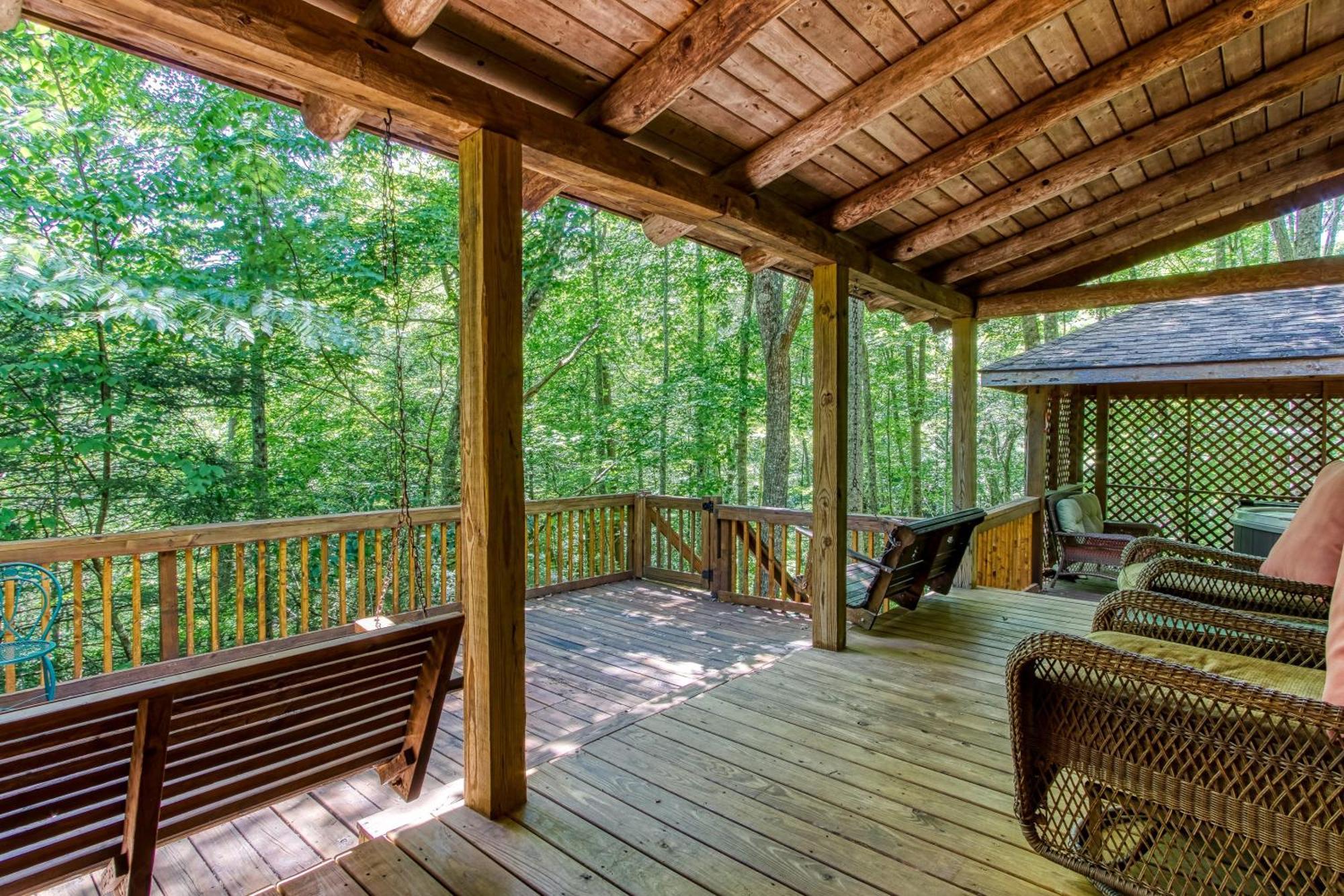 Very Private, Real Log Cabin With Hot Tub! Sevierville Exteriér fotografie